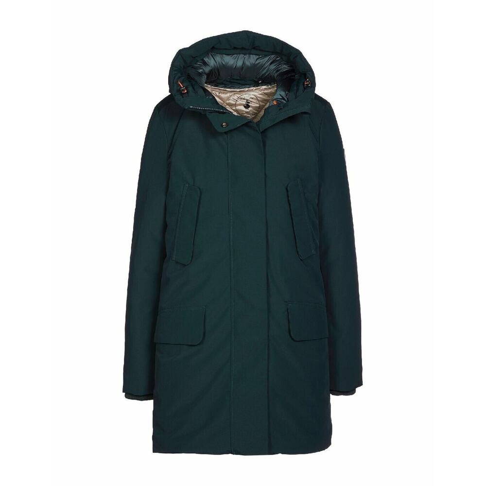 SAVE THE DUCK Dark Green Hooded Coat